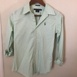 Ralph Lauren Green Oxford Button Down